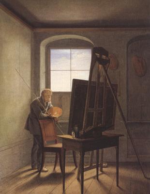 Georg Friedrich Kersting Caspar David Friedrich in his Studio (mk22) oil painting image